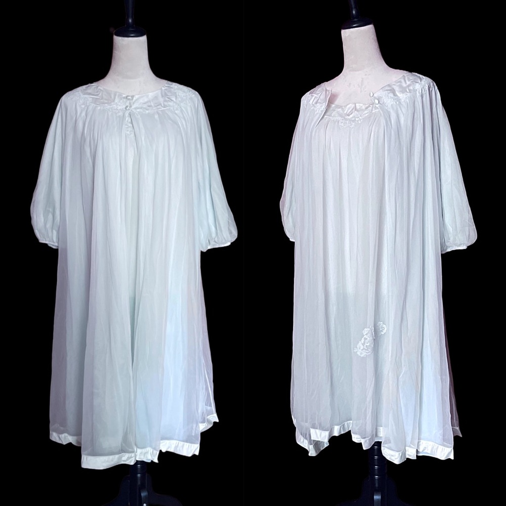Vintage Gossard Artemis Double Layer Peignoir Nightgown Set Medium